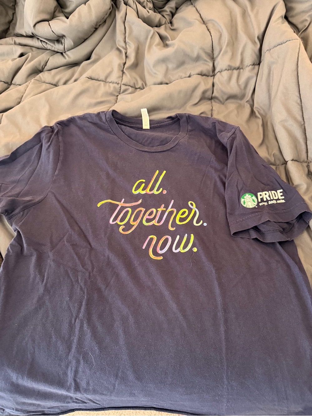Starbucks Navy Pride "All Together Now" Short Sleeve Tee